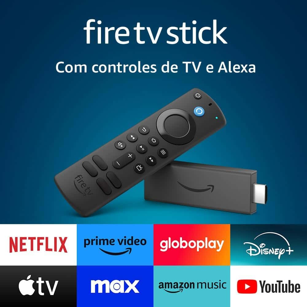 O Fire TV Stick com controle remoto