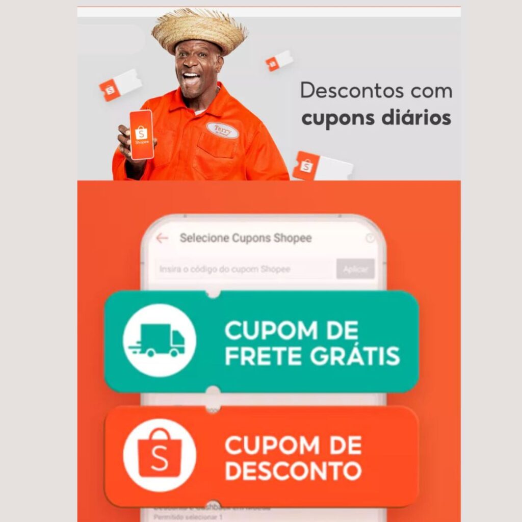 cupom shopee e promoções de frete gratis